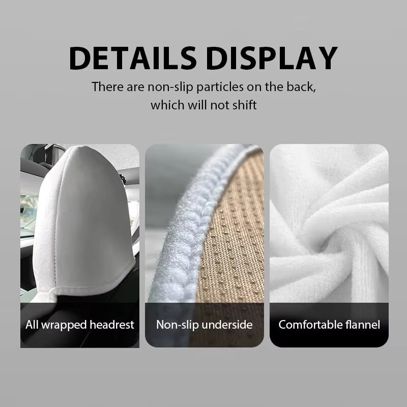Premium Flannel Seat Covers for Tesla Model 3/Y - Cozy, Stylish Interior Upgrade