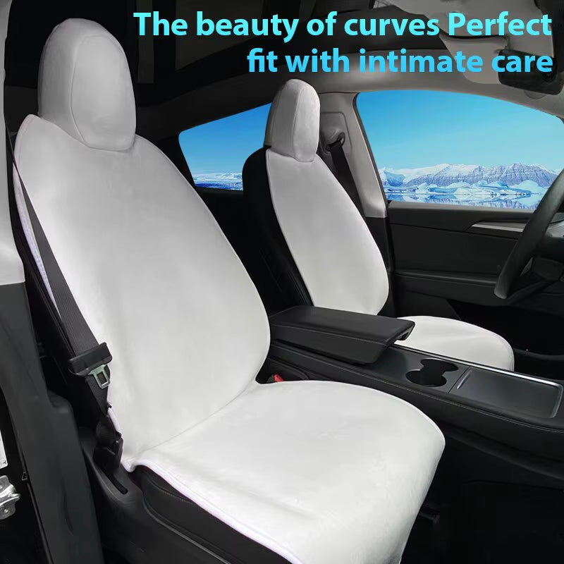 Premium Flannel Seat Covers for Tesla Model 3/Y - Cozy, Stylish Interior Upgrade