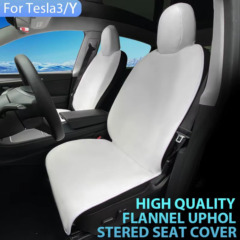 Premium Flannel Seat Covers for Tesla Model 3/Y - Cozy, Stylish Interior Upgrade