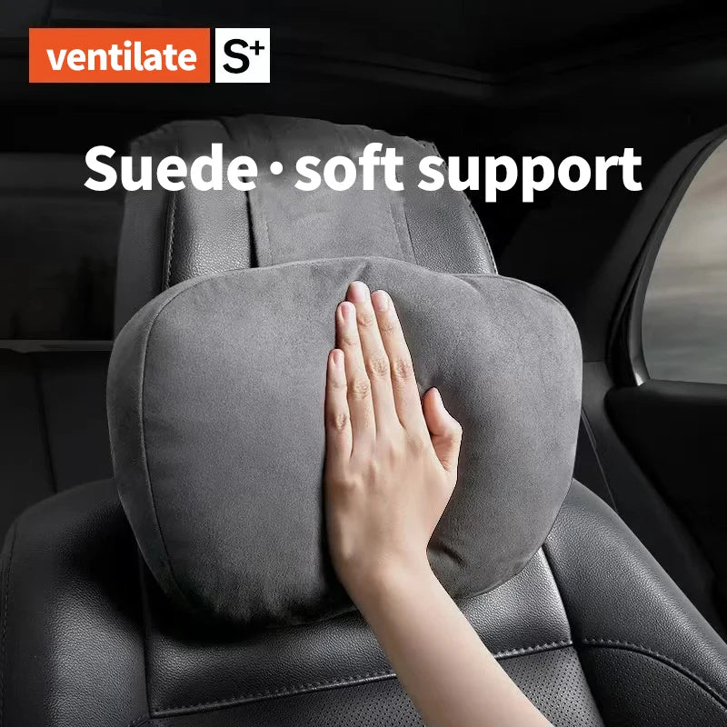 Ultimate Comfort Car Neck Pillow - Memory Foam Headrest Cushion for Cars and Gaming Chairs