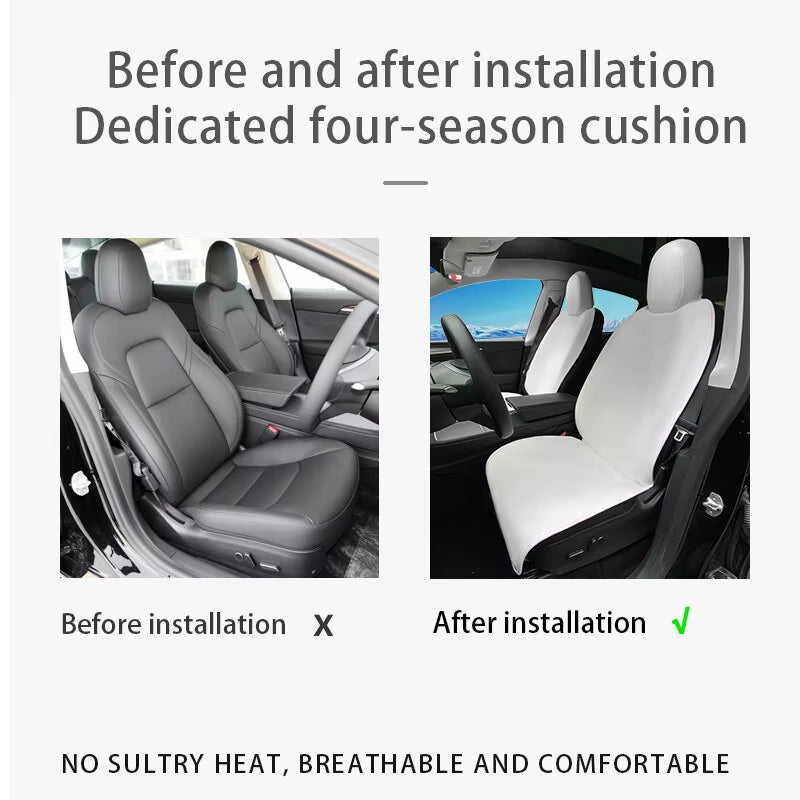 Premium Flannel Seat Covers for Tesla Model 3/Y - Cozy, Stylish Interior Upgrade