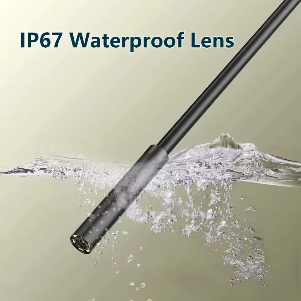 7.0MM Waterproof Type-C Endoscope Camera with 6 Adjustable LEDs - Flexible USB Borescope for Phone & PC Inspection