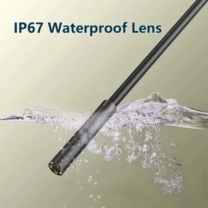 7.0MM Waterproof Type-C Endoscope Camera with 6 Adjustable LEDs - Flexible USB Borescope for Phone & PC Inspection