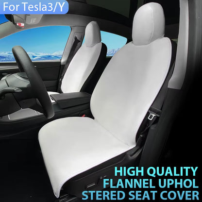 Premium Flannel Seat Covers for Tesla Model 3/Y - Cozy, Stylish Interior Upgrade
